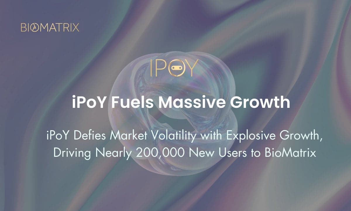 User Growth Surges Across BioMatrix Ecosystem After iPoY Debut