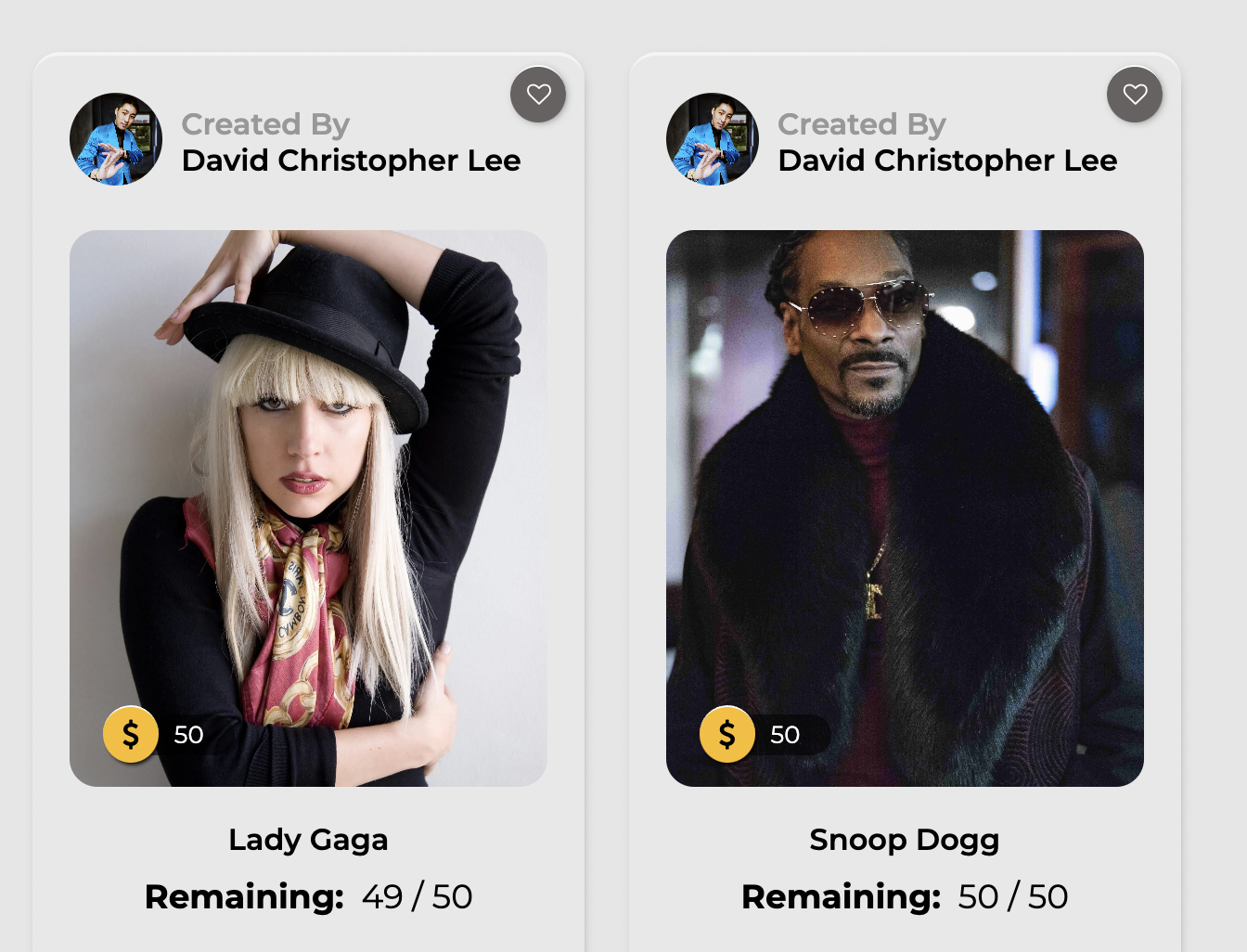Digital art goes A-list: Illuminate.art showcases NFTs of Lady Gaga and Snoop Dogg's portraits by David Christopher Lee